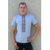 Embroidered t-shirt for men "Symmetry" gray